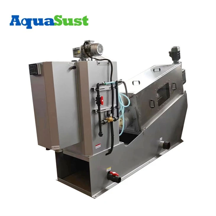 SS304 Screw Press Sludge Dewatering Machine